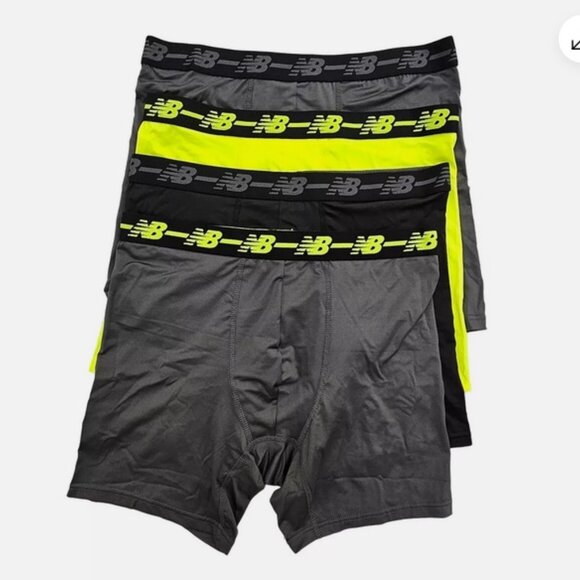New Balance Men's Performance Boxer Briefs 4 Pack - NB3017-4 (171N, Medium) - Picture 2 of 2